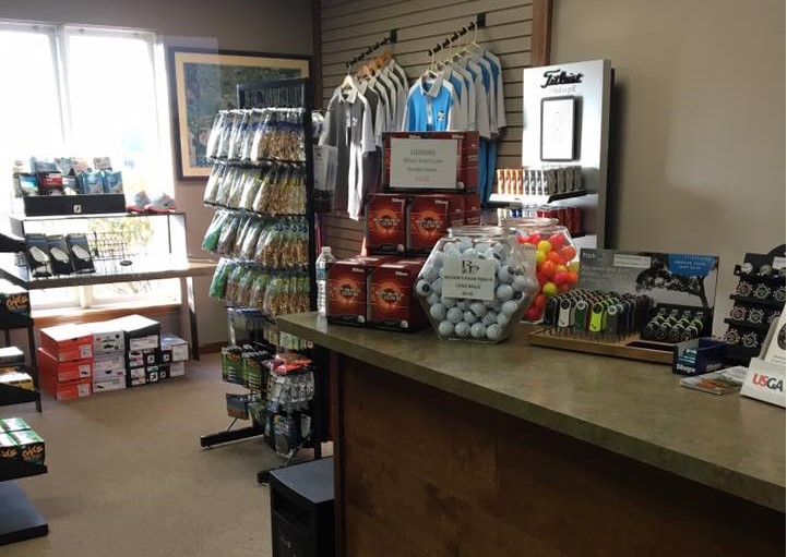 inside the pro shop