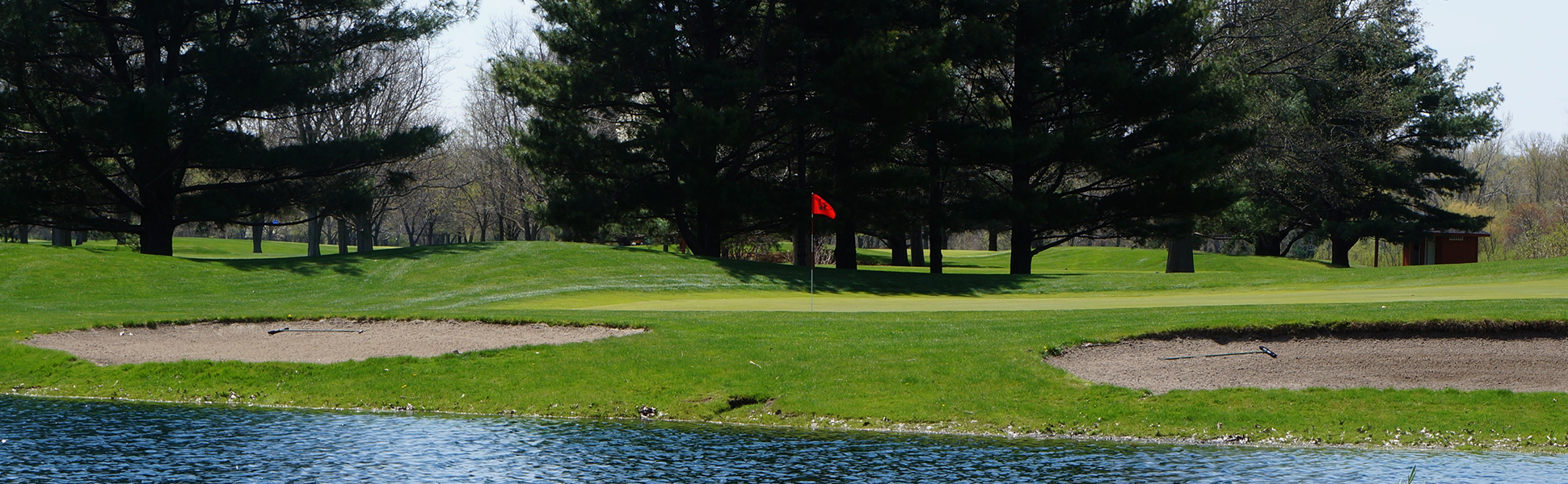 view of golf course green